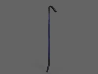 PBR Crowbar V3BlueBlack Low-poly 3D model