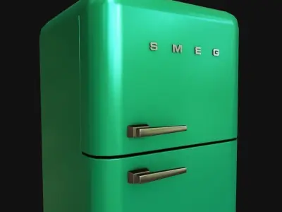 Fridge SMEG  Low-poly 3D model