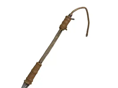 Primitive Harpoon Spear Weapon 3D model