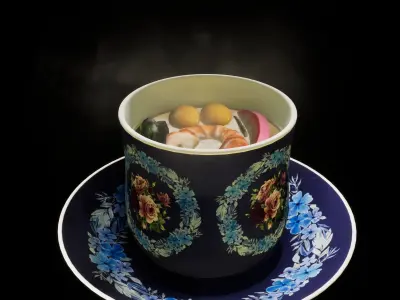 Japanese Food Vol - 2 Low-poly 3D model