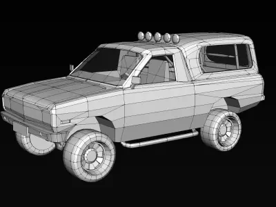 Nissan 1400 Bakkie Free low-poly 3D model