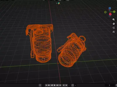 Realistic Frag Grenade PBR Low Poly Game Ready 3D Model Low-poly 3D model