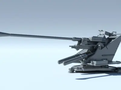 Anti-aircraft 3D print model
