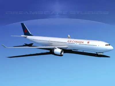 Airbus A330-300 Air Canada 3D model
