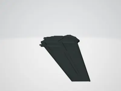 F-302 fighter jet Low-poly 3D model