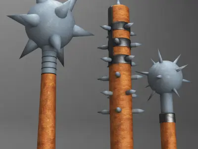 Medieval weapon pack 3D model buy