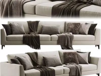 Meridiani Louis Up Sofa 3D model