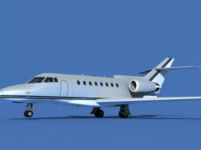 Hawker Siddley 1000 V04 3D model