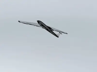 AEROPLANE plane flying in sky Free 3D model