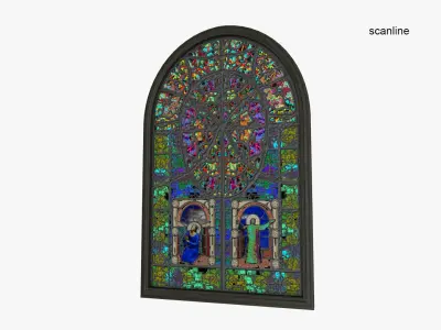 Stained Glass Window 3D model order
