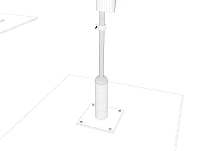 Beachflag two feather flags 3D model