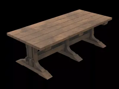 dining table 02 3D model