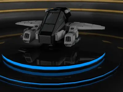 Spaceship 3D model 19