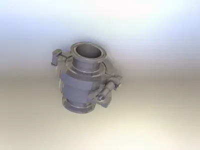 Sanitary check valve 1- - Vlvula sanitria 1- Free 3D model