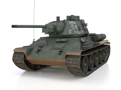 T-34-76 - Model 1943 - Soviet medium tank - B4 3D model