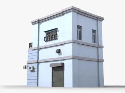 Japanese House x22 Low-poly 3D model