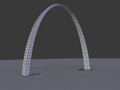 The Gateway Arch Low-poly 3D model
