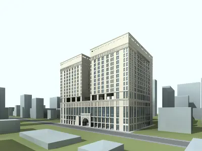 60 Office Buildings Collection 3D model