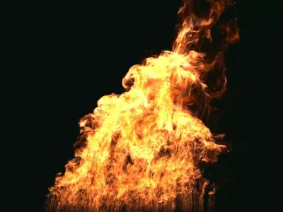 FumeFX Large Scale Fire 3D model