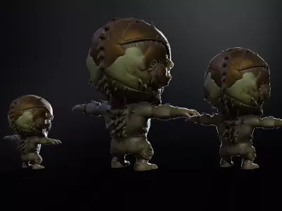 ChibiMonster2Pack2 Low-poly 3D model
