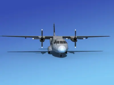 Casa CN-235 Bare Metal 3D model
