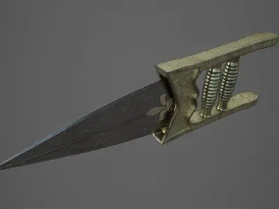 katar belt buckle 3D model
