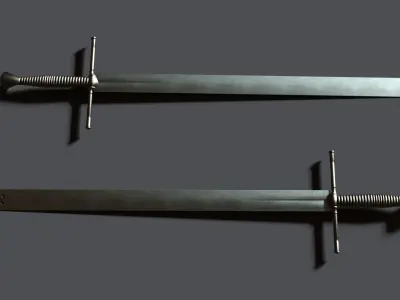 Executioner Sword - Richtschwert Low-poly 3D model
