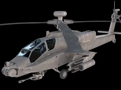 AH-064 Apache longbow 3D model