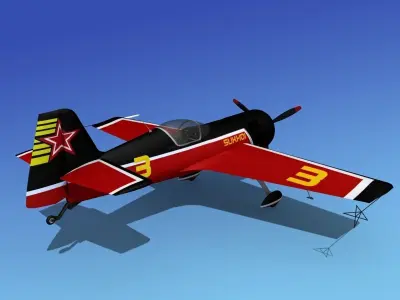 Sukhoi SU-26 Aerobat V05 3D model