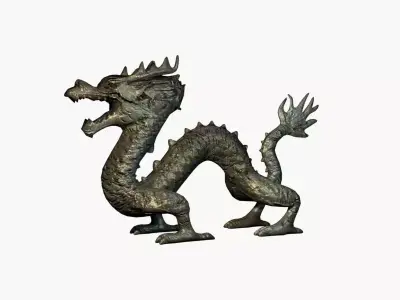 Asian Dragon Low-poly 3D model
