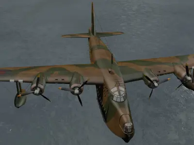 Short Sunderland Mk-2 3D model