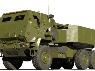 M142 HIMARS MLRS 3D model