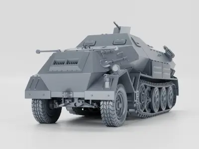 Sd Kfz 8 DB10 Gepanzerte 12t 3D print model