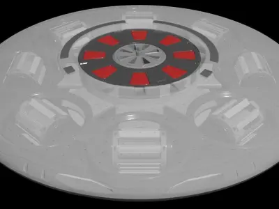 Electric VTOL - Octo Cyclotron - Concept 3D model