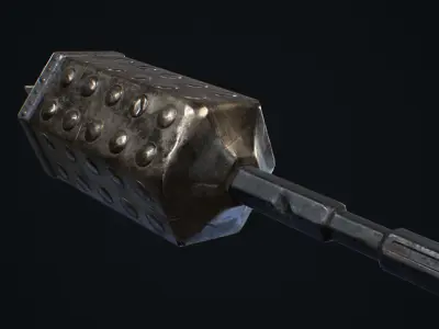 Medieval Weapon Mace -PBR- Game Ready Low-poly 3D model