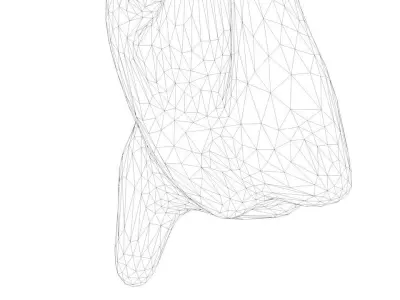 Pork Body Half 2 Low-poly 3D model