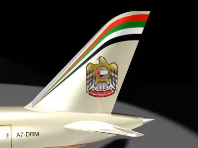 Etihad  787-9 Dreamliner 3D model