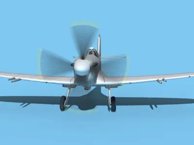 Supermarine Spitfire MK XII V00 3D model