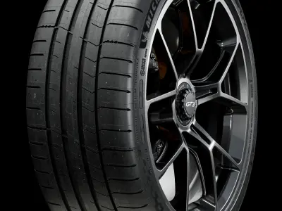 Michelin Pilot Sport S 5 255 35 ZR20 97Y 3D model