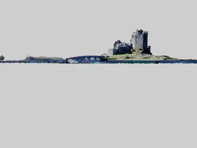 Photoscanned Scottish Castle 3D model
