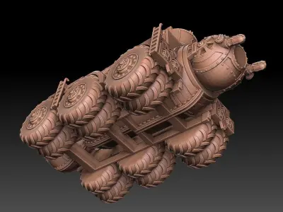 Sci-Fi Tank Truck 3D print model