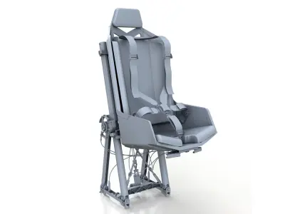 Helicopter Pilot Seat 3D model