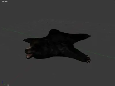 bearskin80 bear lying Free low-poly 3D model