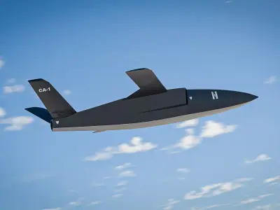 Helsing CA-1 Europa Low-poly 3D model