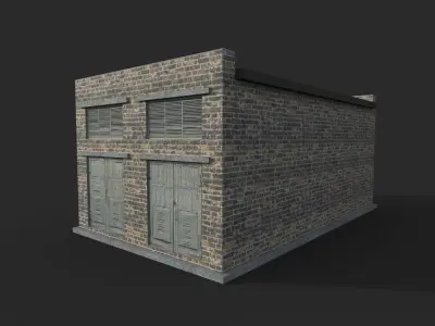Electrical Substation Free low-poly 3D model