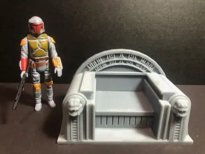Star Wars Inspired Boba Fetts Jabba Palace Throne 3-75 Scale 3D print model purchase