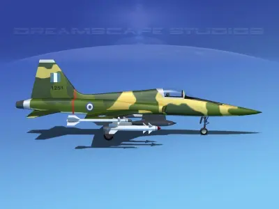 Northrop F-5E Tiger Hellenic 3D model