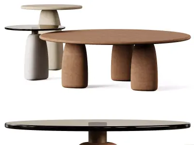 STRATA Stone Coffee Table Free 3D model