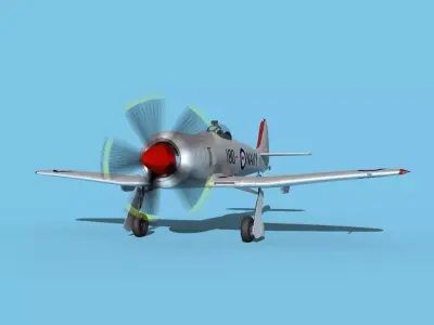 Hawker Sea Fury V13 RAN NDT 3D model