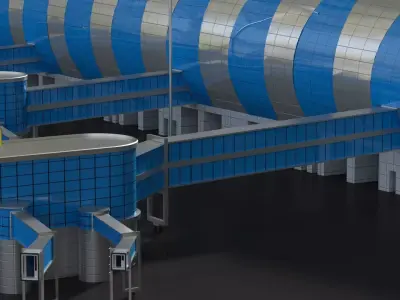 Dubai International Airport 3D model